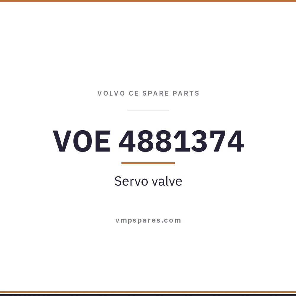 VOE 4881374 – Servo valve
