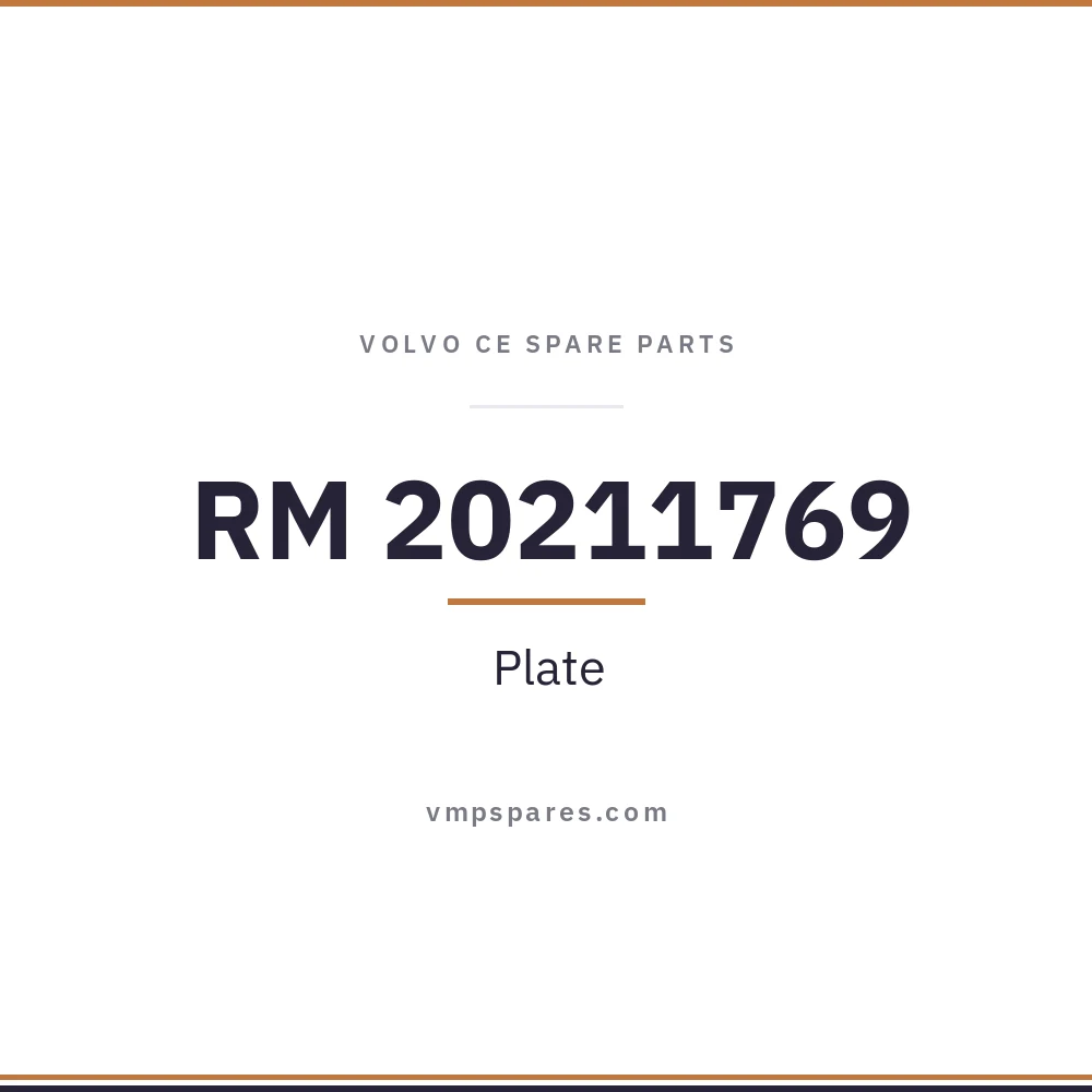 RM 20211769 – Plate
