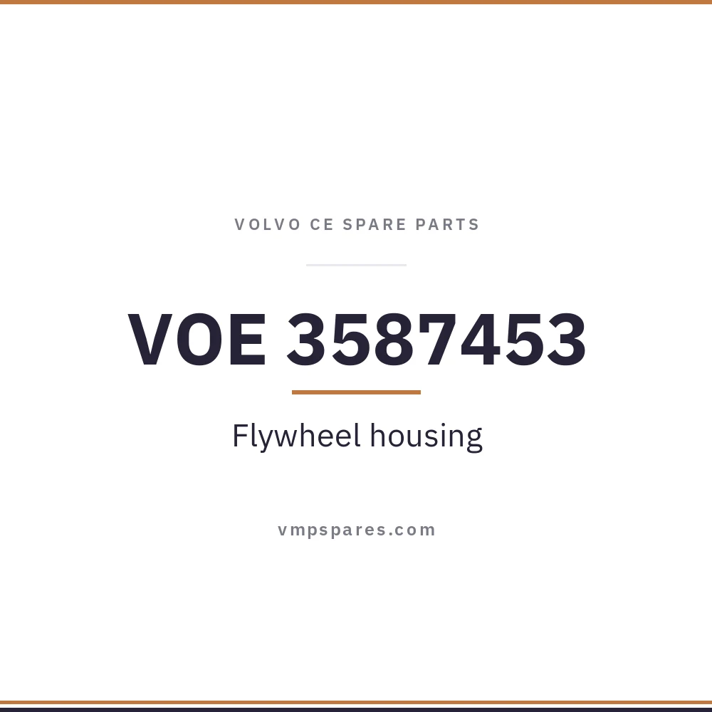 VOE 3587453 – Flywheel housing
