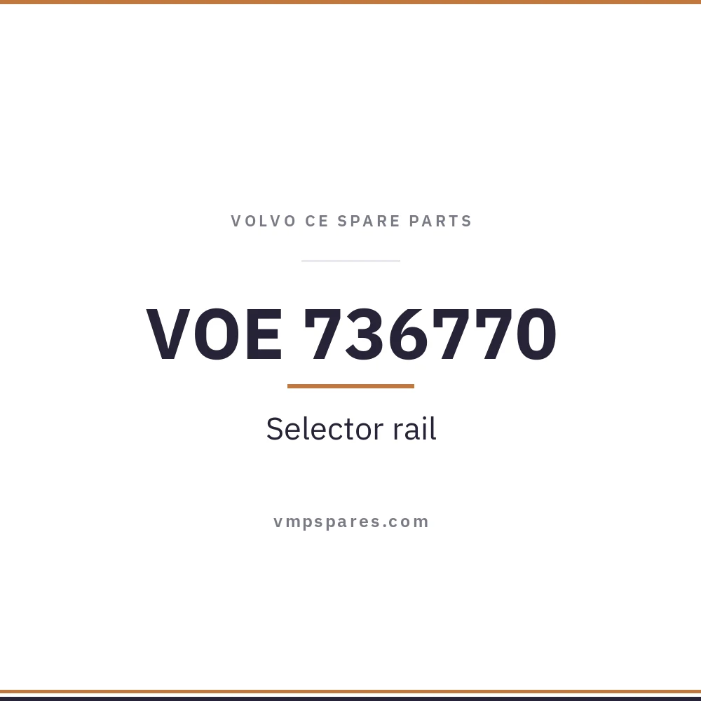 VOE 736770 – Selector rail