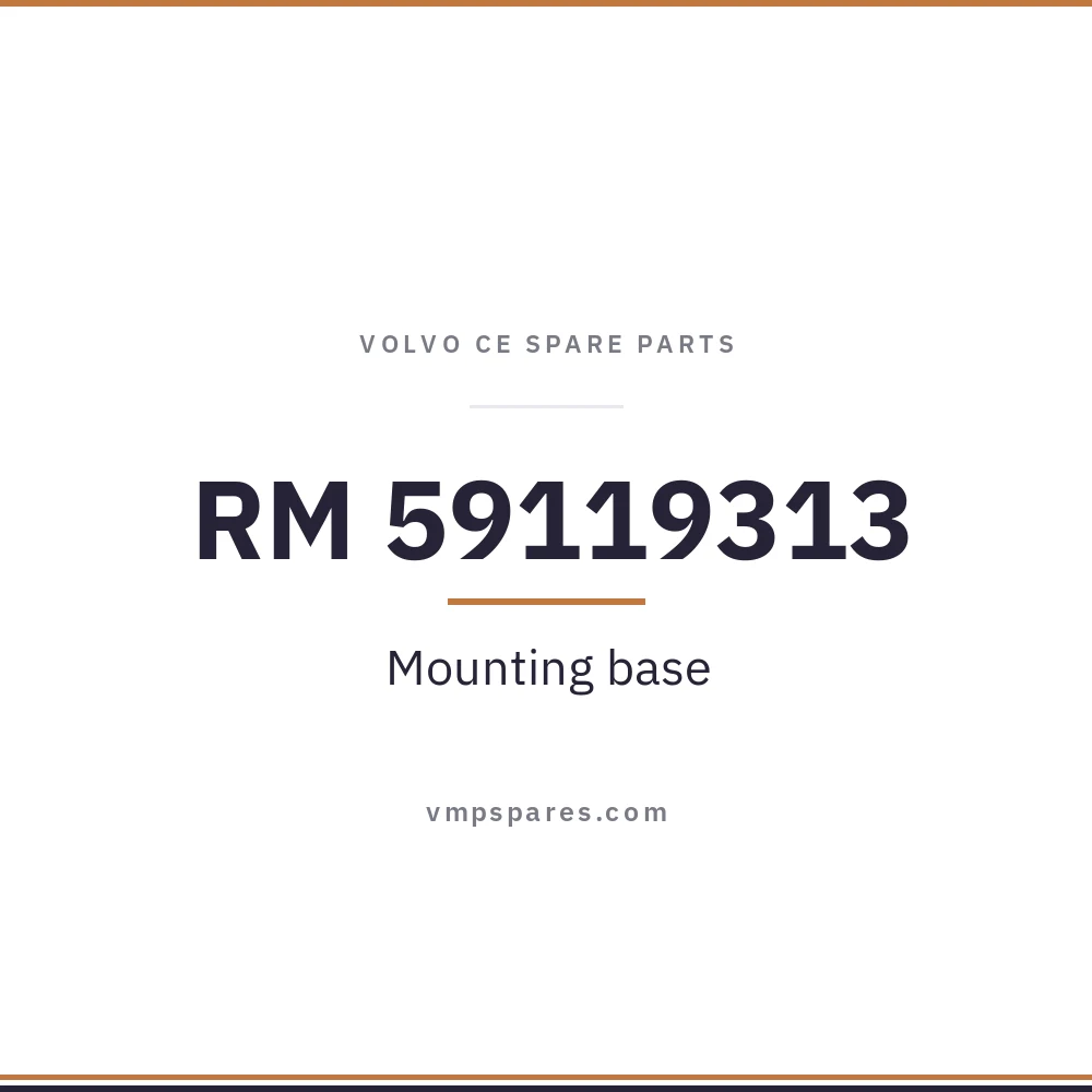 RM 59119313 – Mounting base
