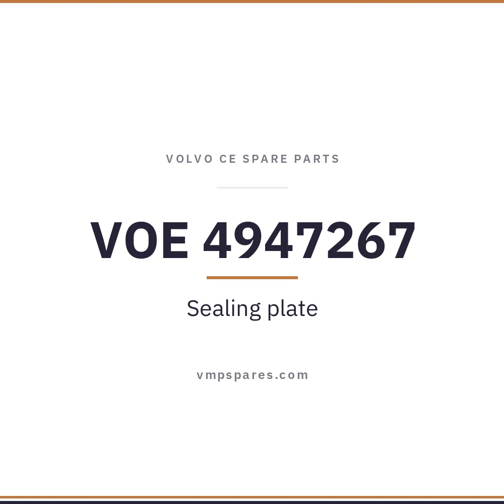 VOE 4947267 – Sealing plate