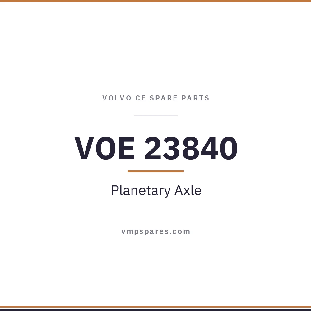 VOE 23840 – Planetary Axle