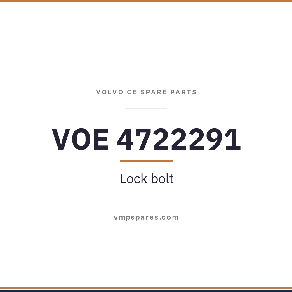 VOE 4722291 – Lock bolt