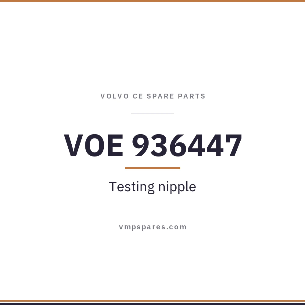 VOE 936447 – Testing nipple