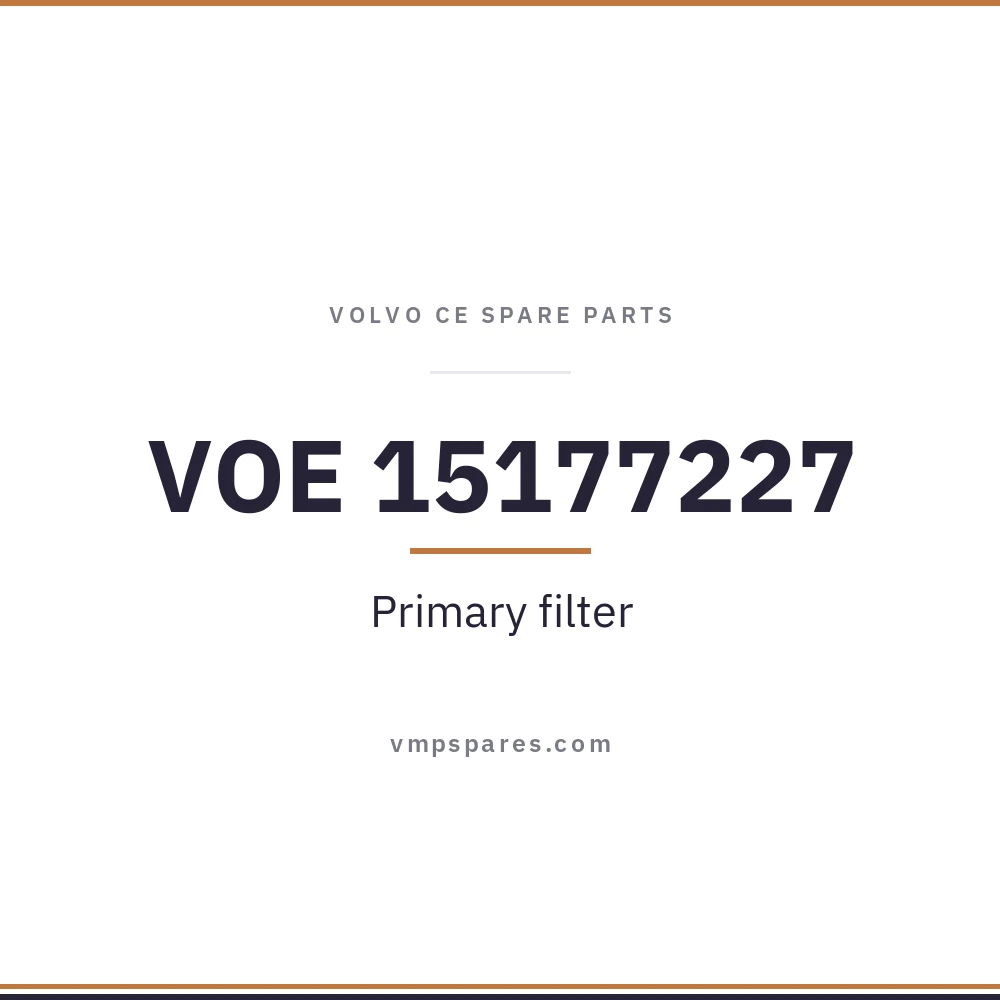 VOE 15177227 – Primary filter