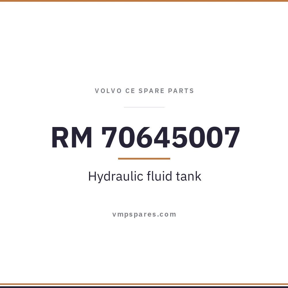 RM 70645007 – Hydraulic fluid tank