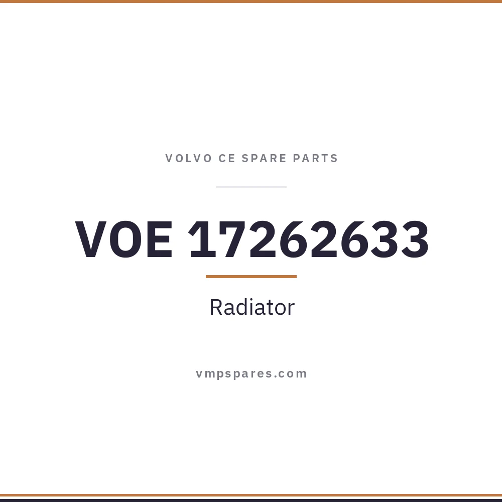 VOE 17262633 – Radiator