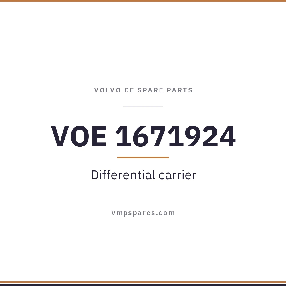 VOE 1671924 – Differential carrier
