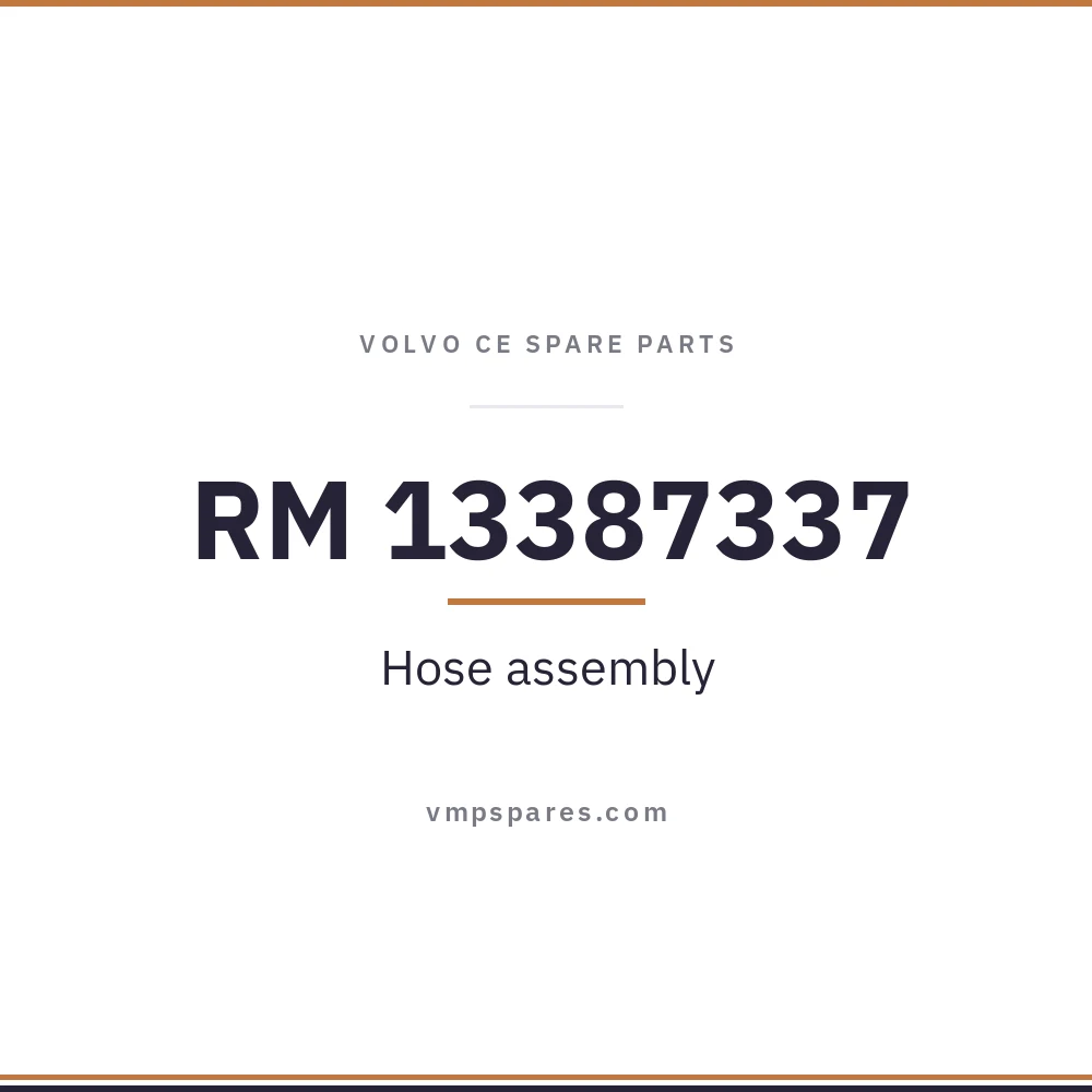 RM 13387337 – Hose assembly