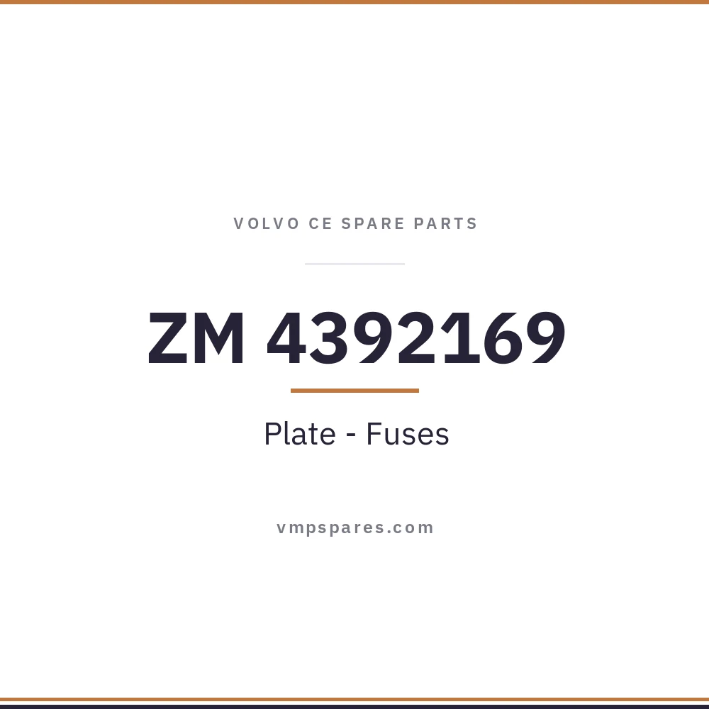 ZM 4392169 – Plate – Fuses
