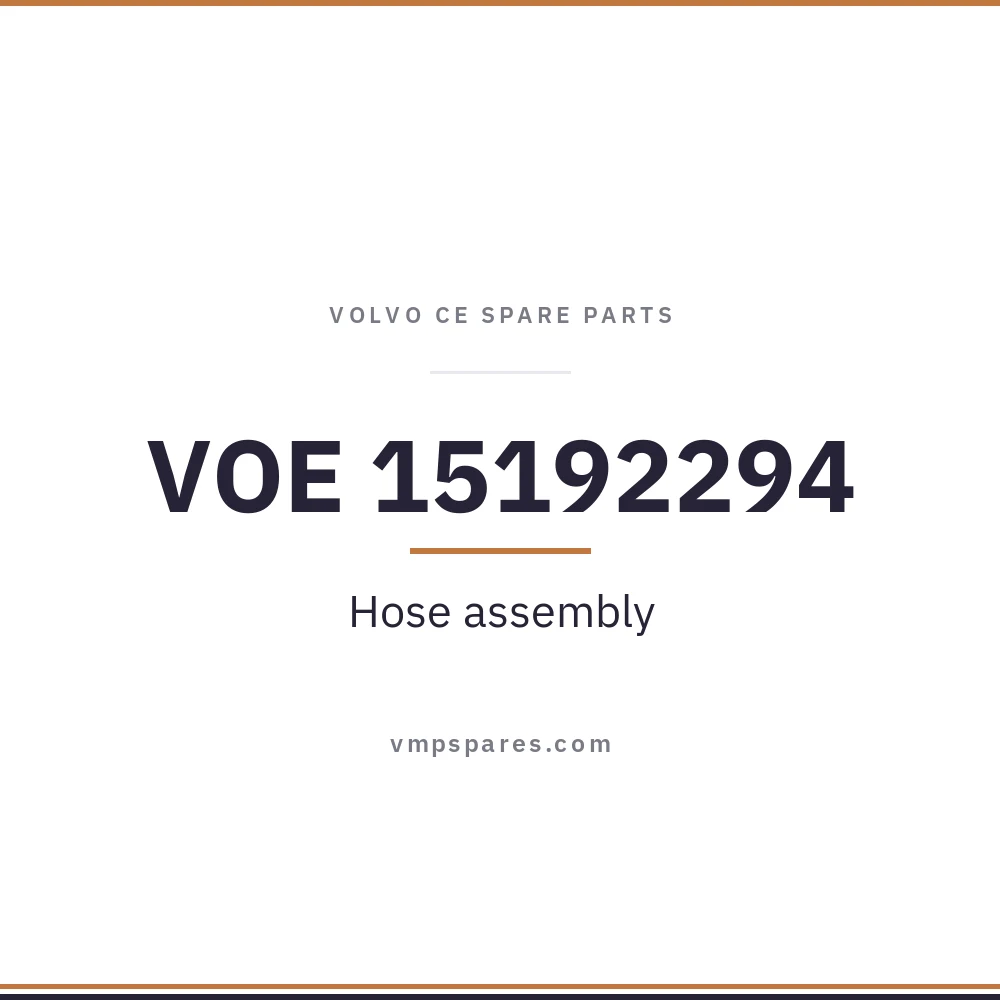 VOE 15192294 – Hose assembly