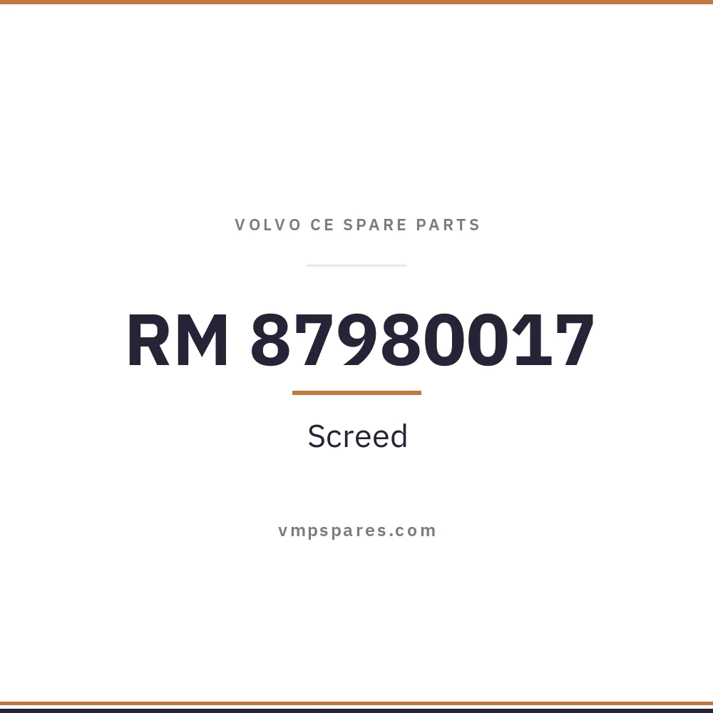 RM 87980017 – Screed