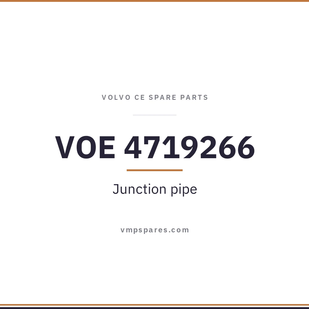 VOE 4719266 – Junction pipe