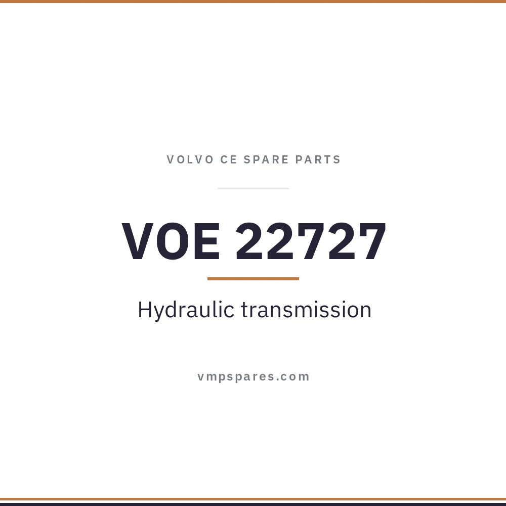 VOE 22727 – Hydraulic transmission