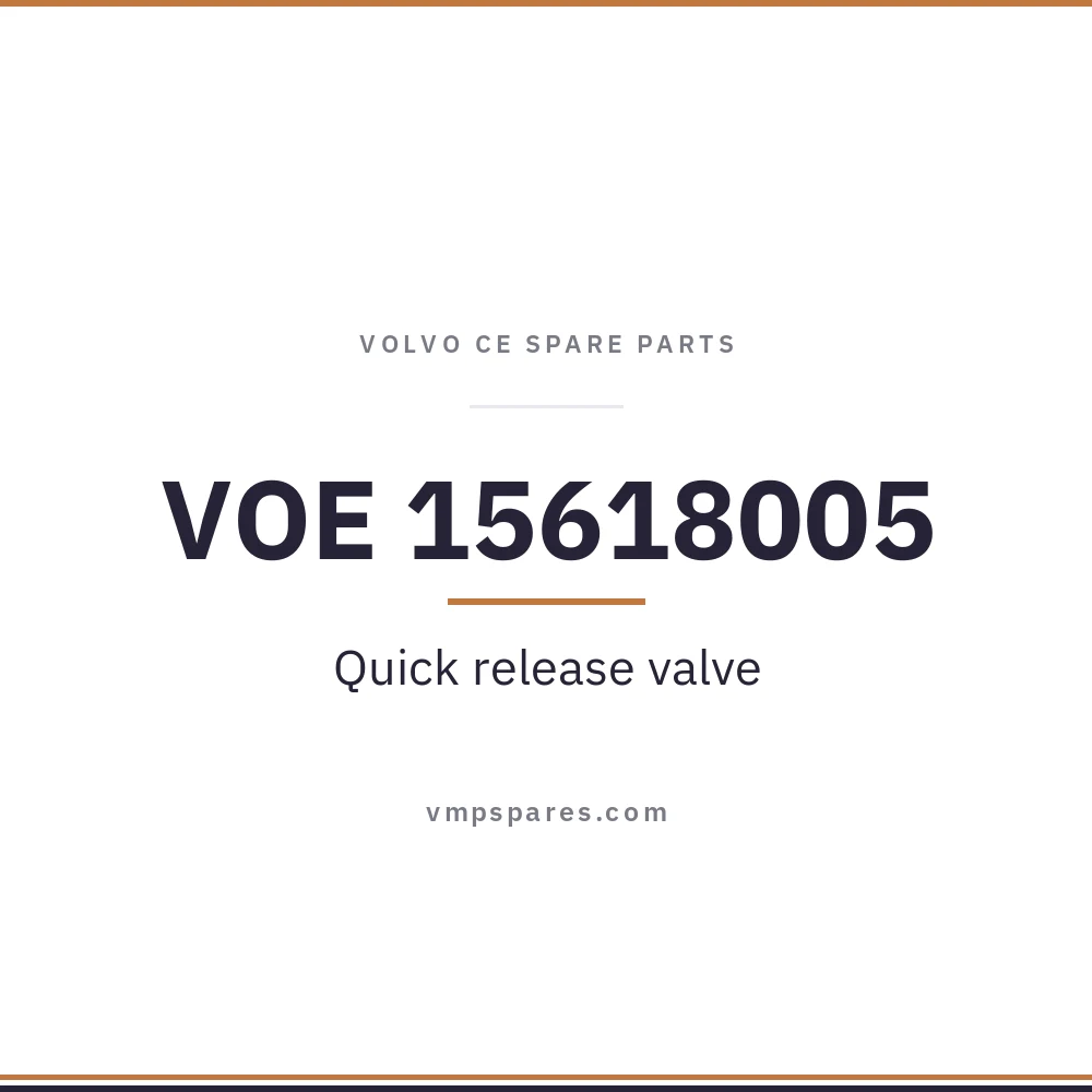 VOE 15618005 – Quick release valve
