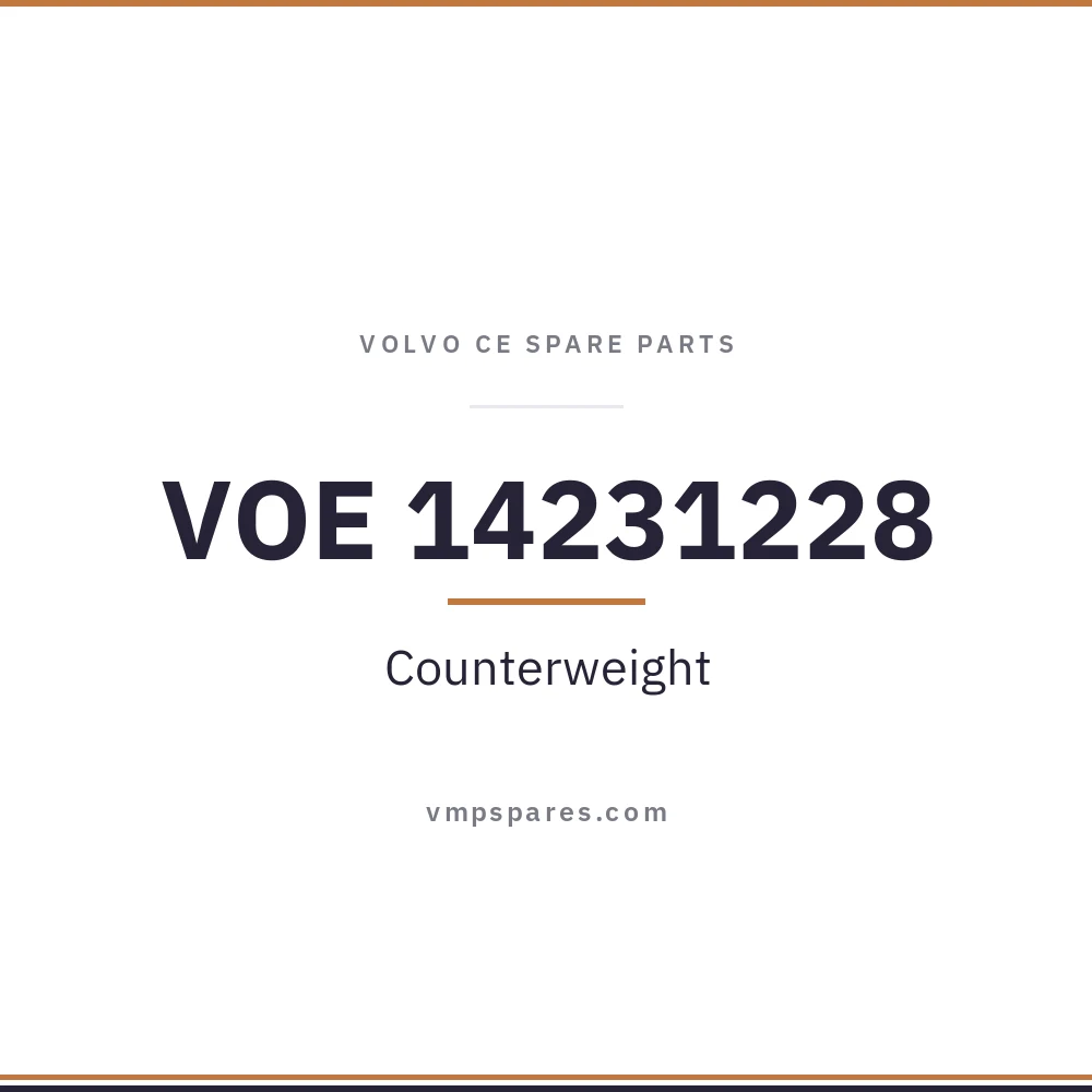 VOE 14231228 – Counterweight