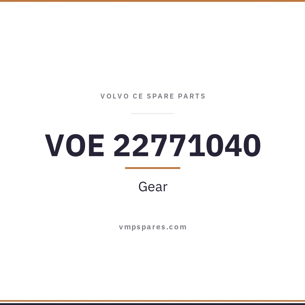 VOE 22771040 – Gear