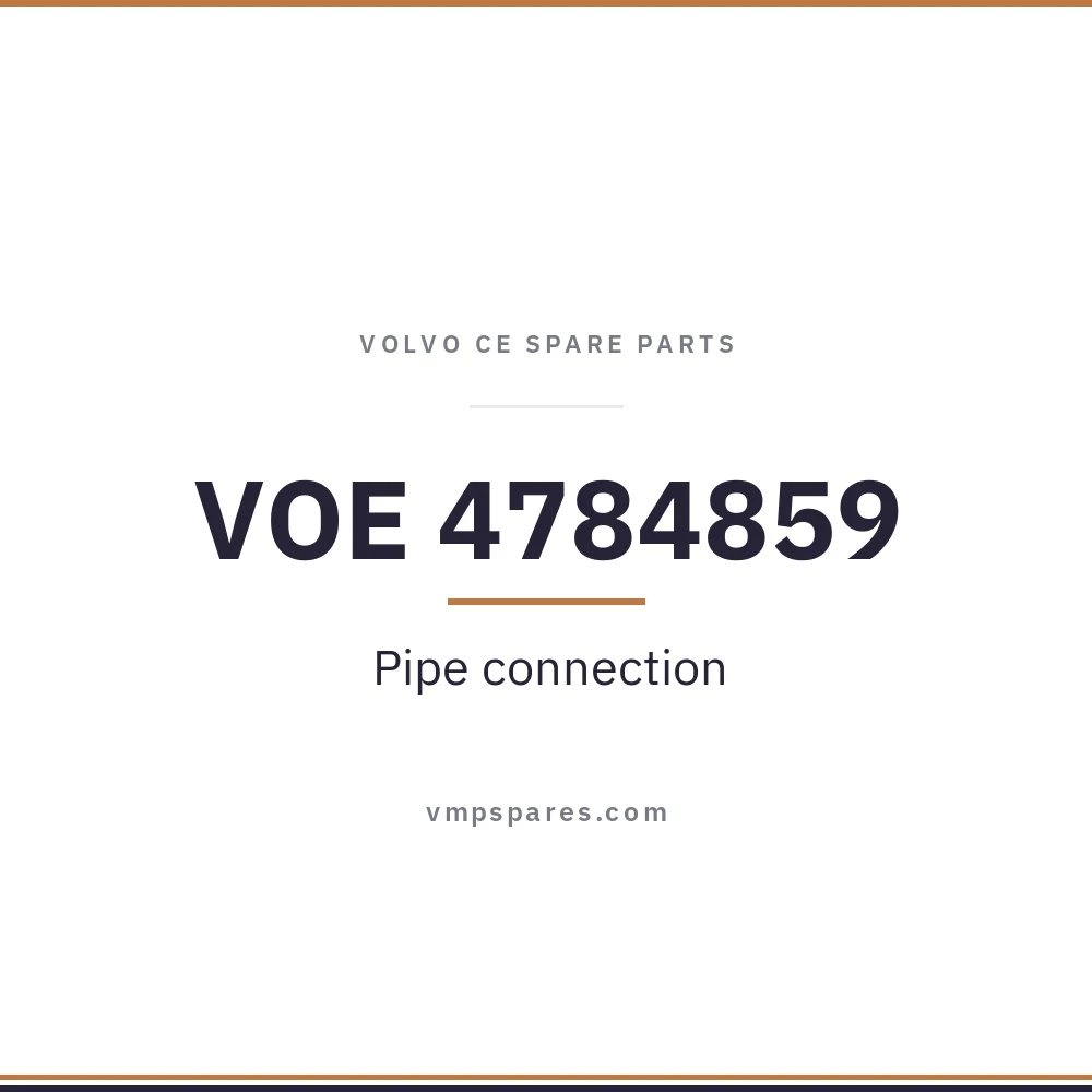 VOE 4784859 – Pipe connection