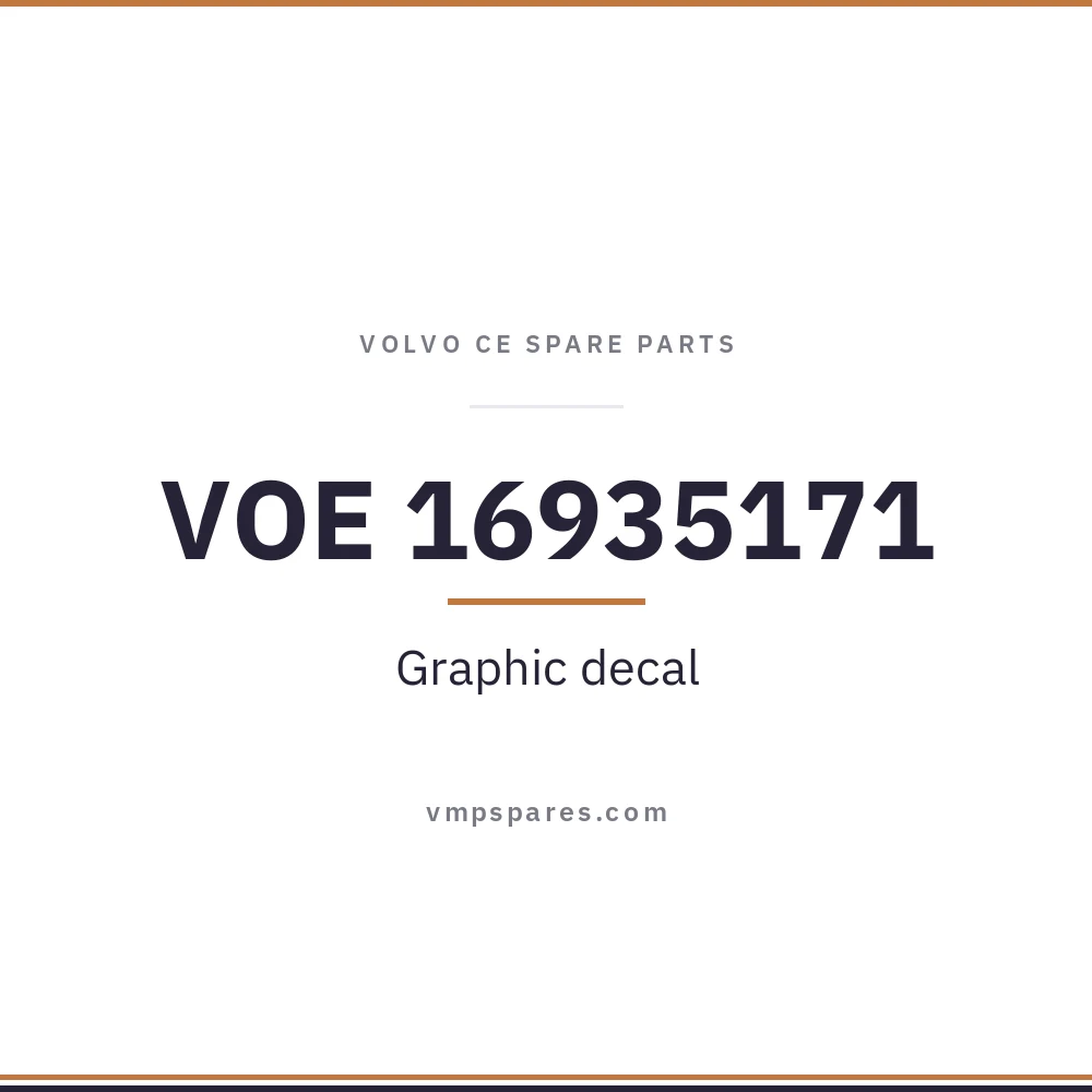 VOE 16935171 – Graphic decal