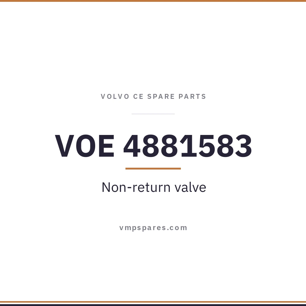 VOE 4881583 – Non-return valve