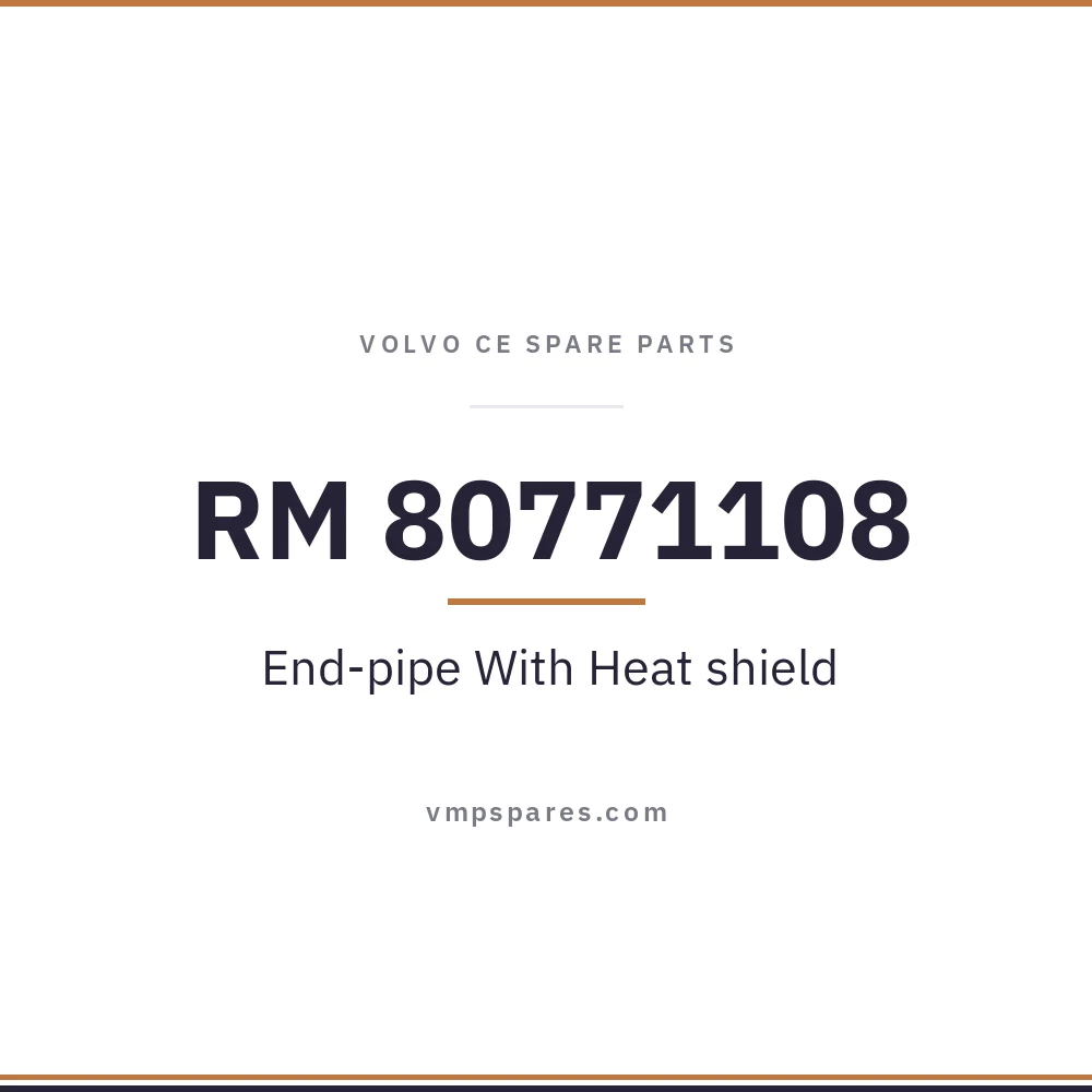 RM 80771108 – End-pipe With Heat shield