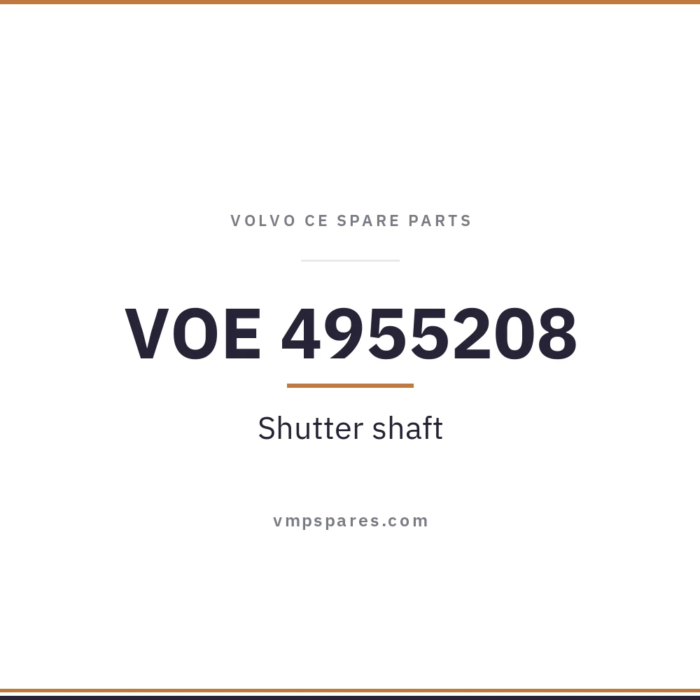 VOE 4955208 – Shutter shaft