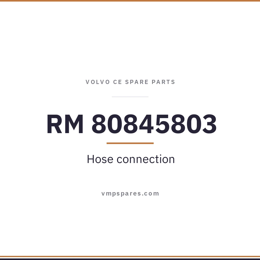 RM 80845803 – Hose connection