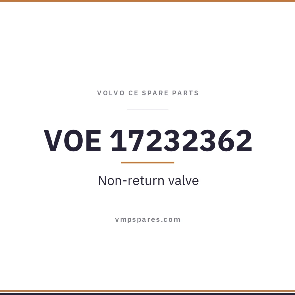 VOE 17232362 – Non-return valve