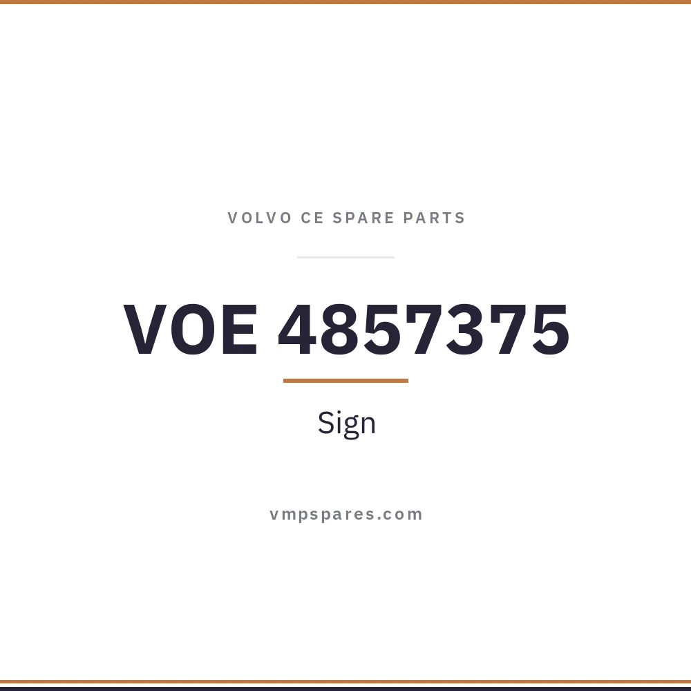VOE 4857375 – Sign