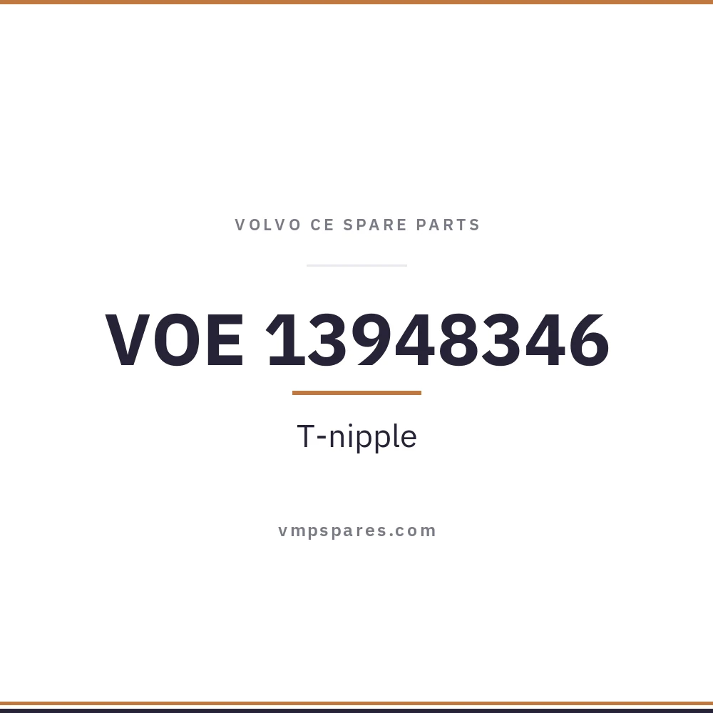 VOE 13948346 – T-nipple
