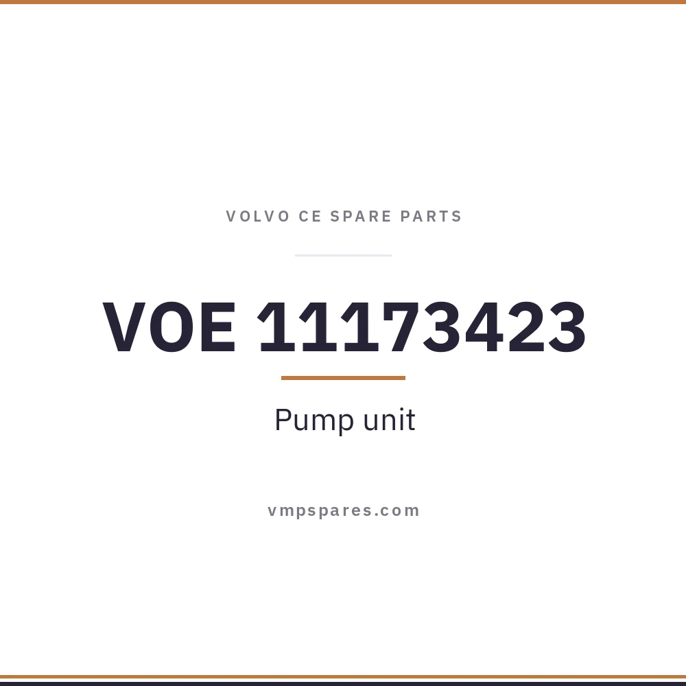 VOE 11173423 – Pump unit
