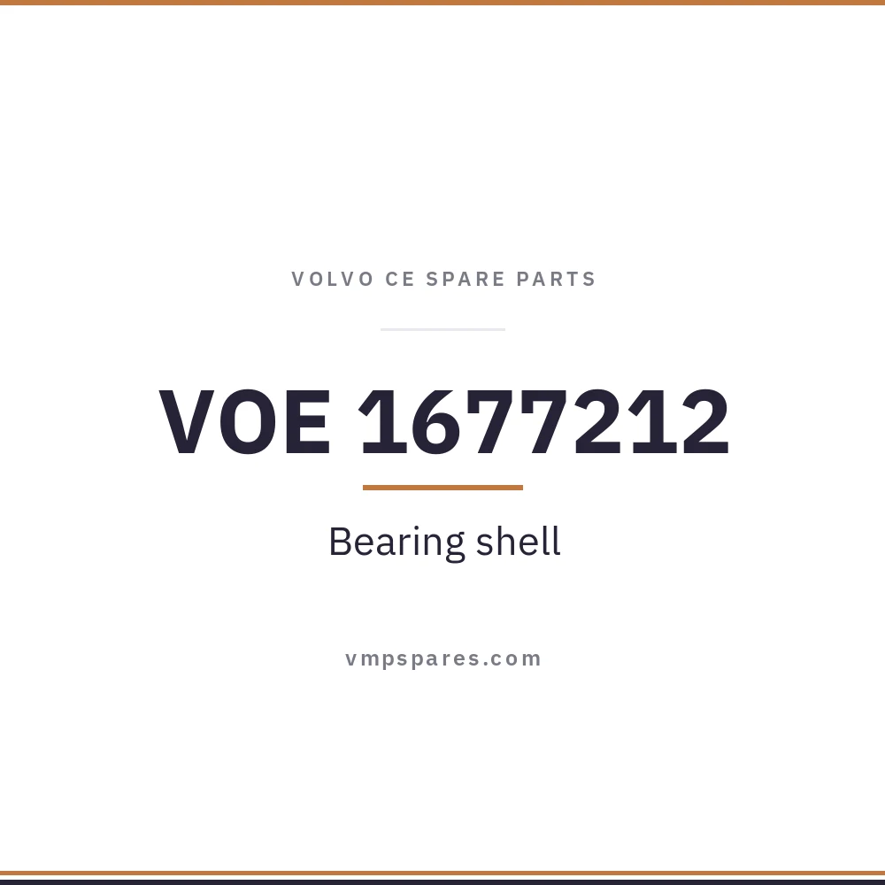 VOE 1677212 – Bearing shell