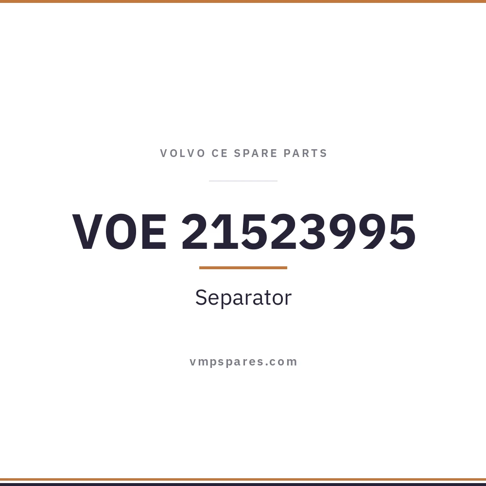 VOE 21523995 – Separator