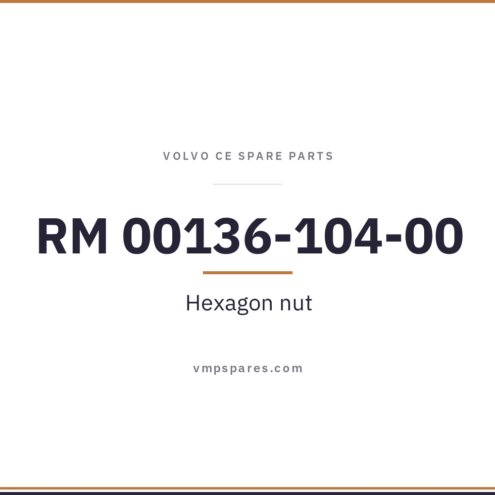 RM 00136-104-00 – Hexagon nut