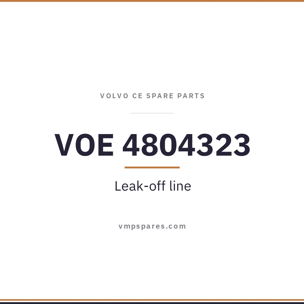 VOE 4804323 – Leak-off line