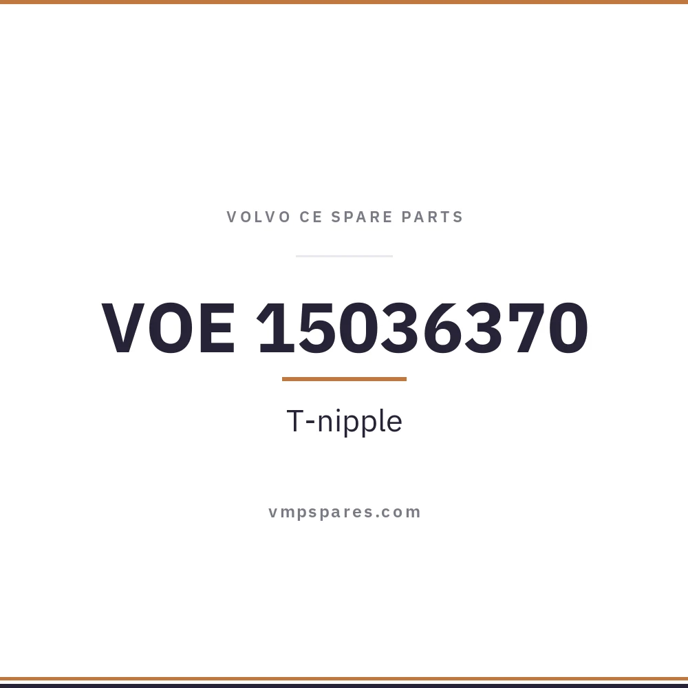 VOE 15036370 – T-nipple