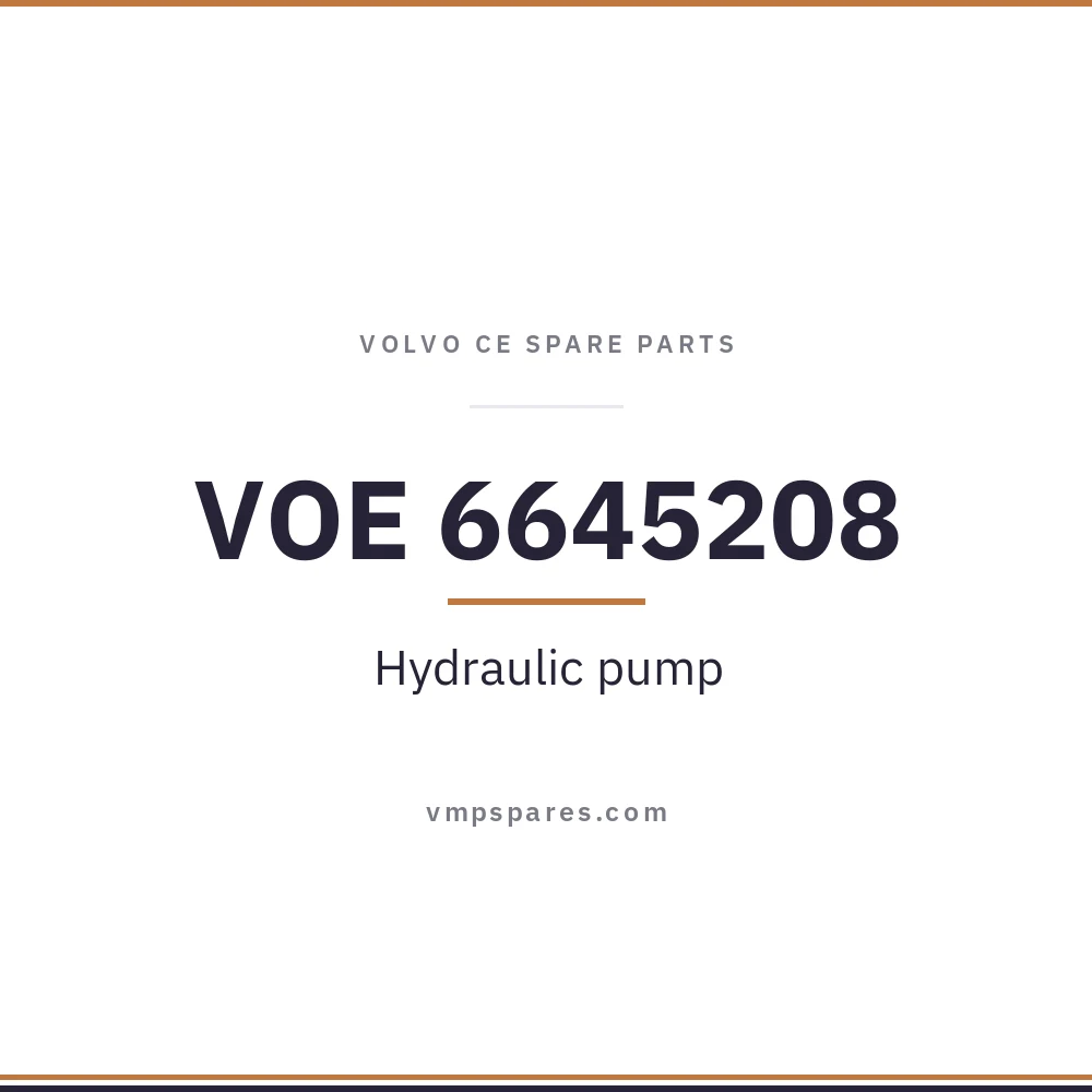 VOE 6645208 – Hydraulic pump