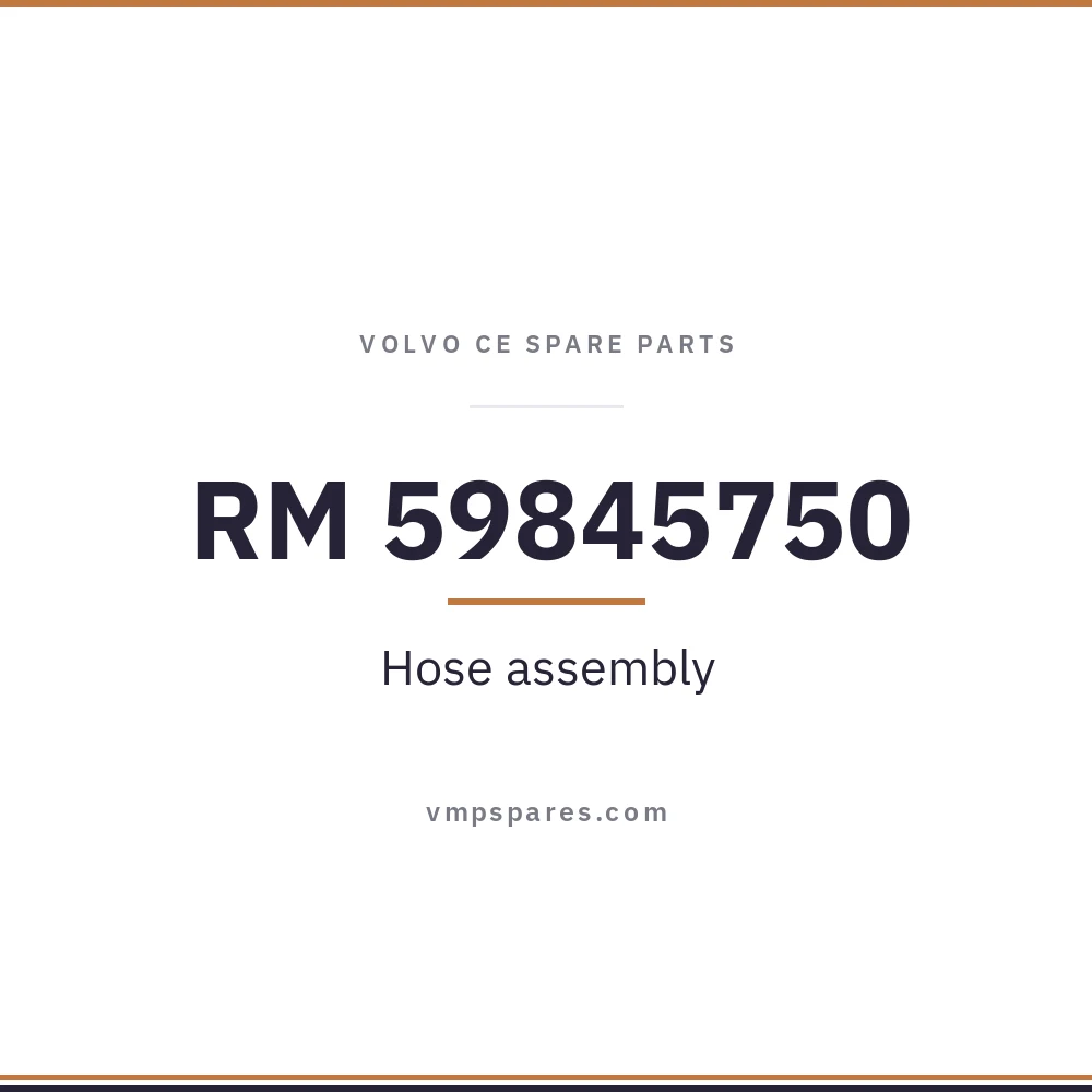 RM 59845750 – Hose assembly