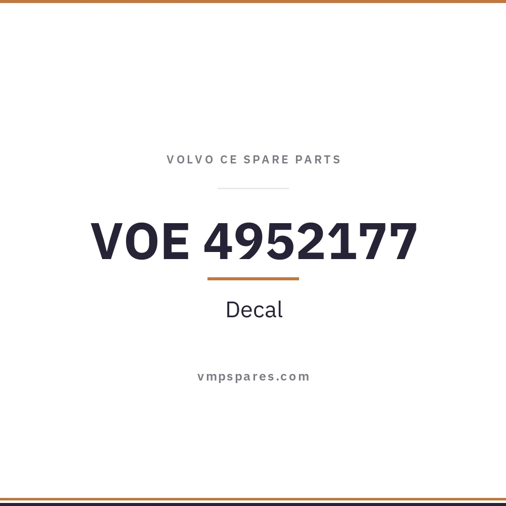 VOE 4952177 – Decal