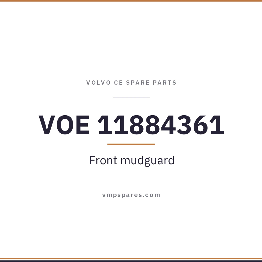 VOE 11884361 – Front mudguard