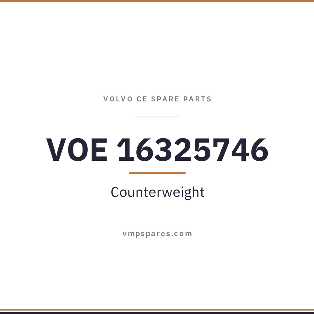 VOE 16325746 – Counterweight
