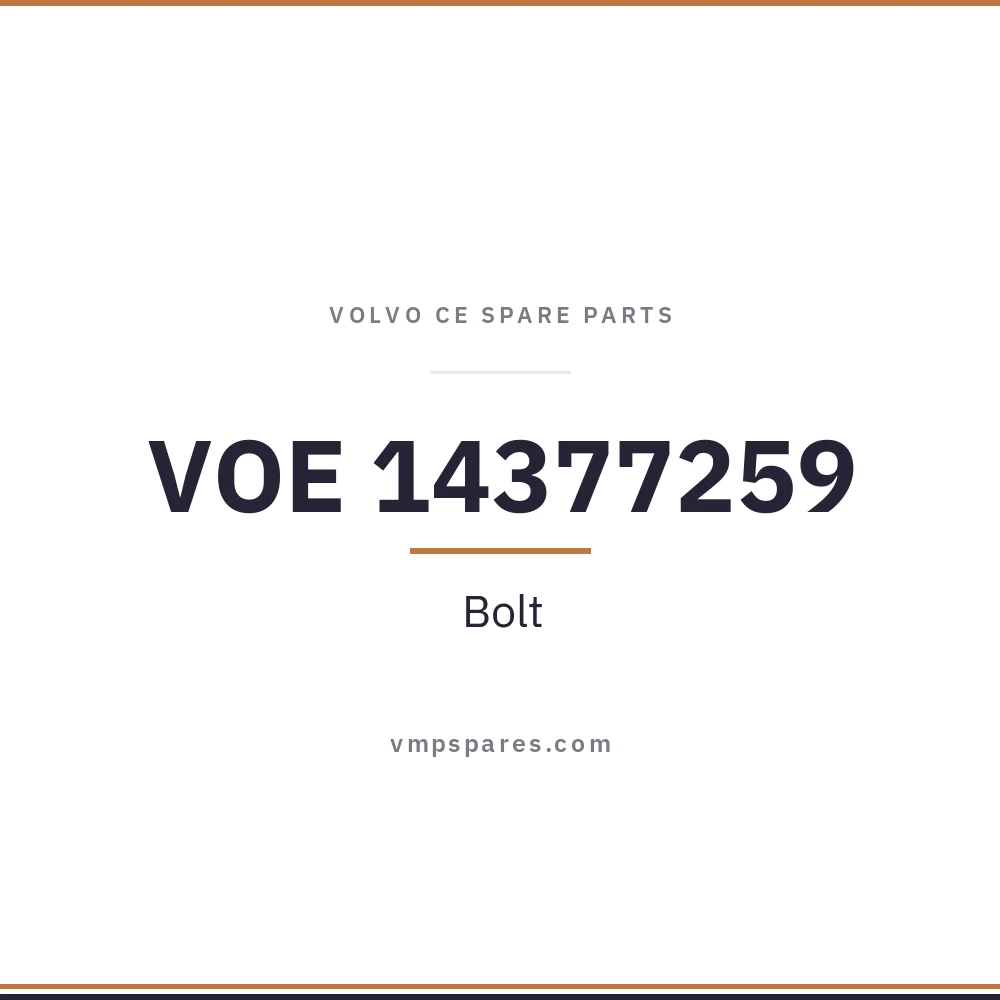 VOE 14377259 – Bolt