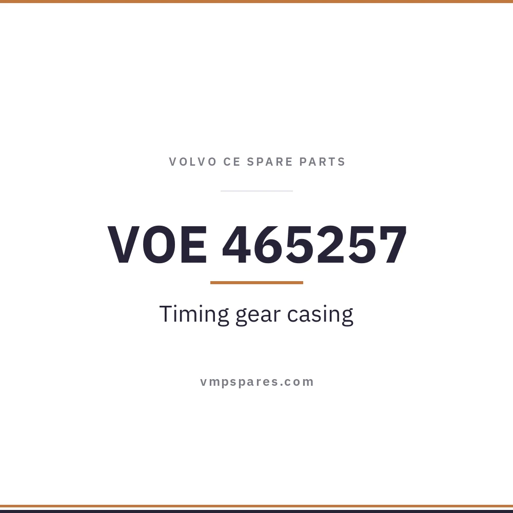 VOE 465257 – Timing gear casing