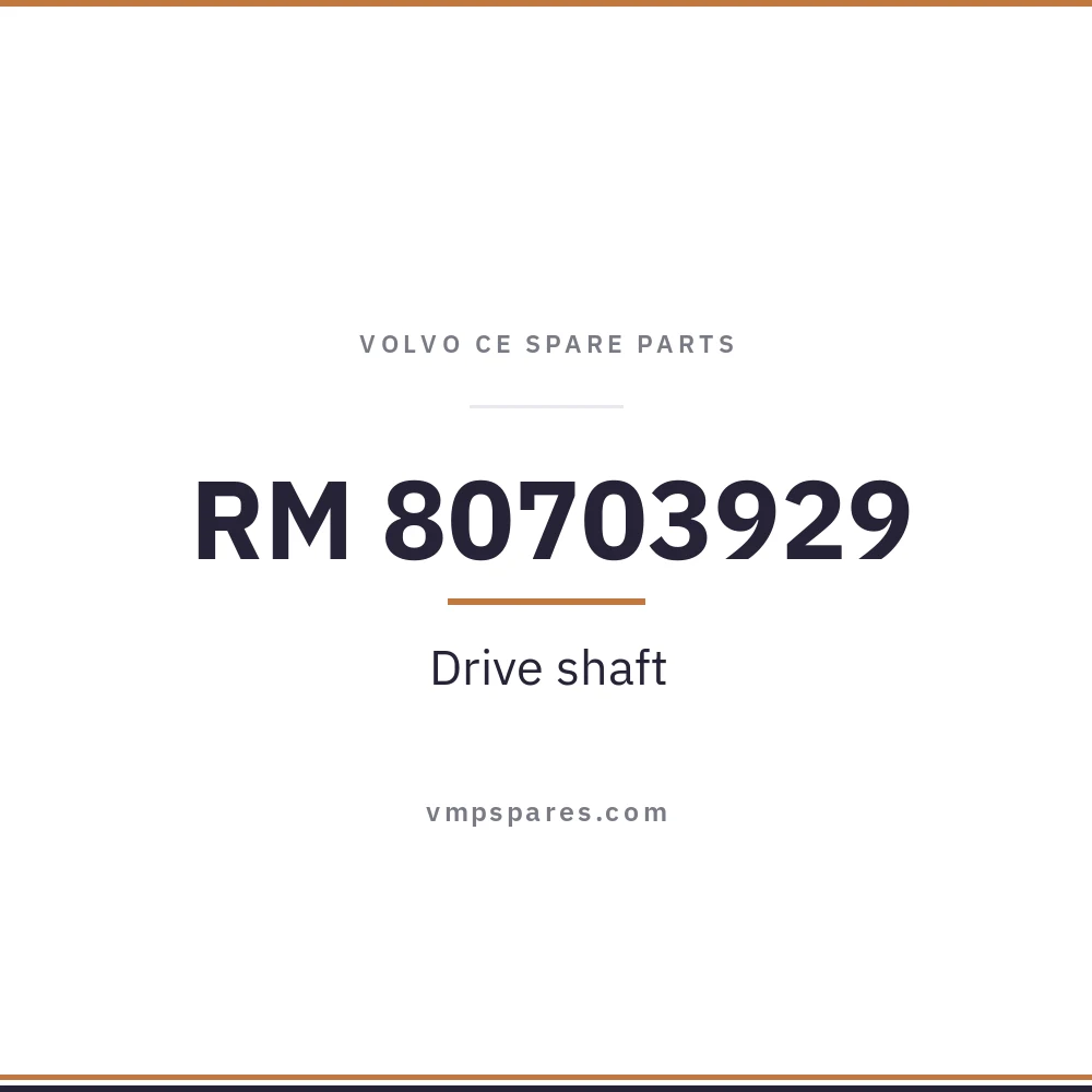 RM 80703929 – Drive shaft