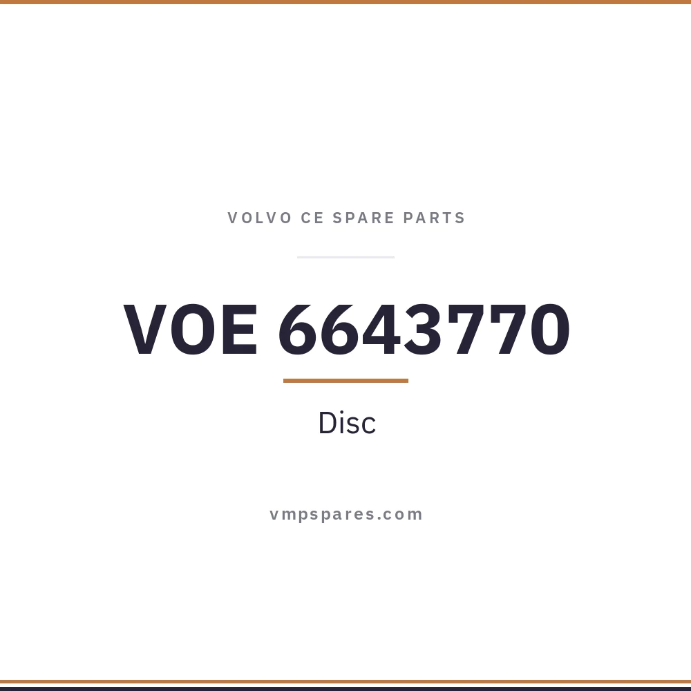 VOE 6643770 – Disc