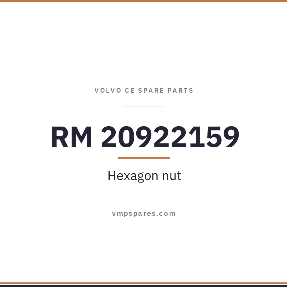 RM 20922159 – Hexagon nut