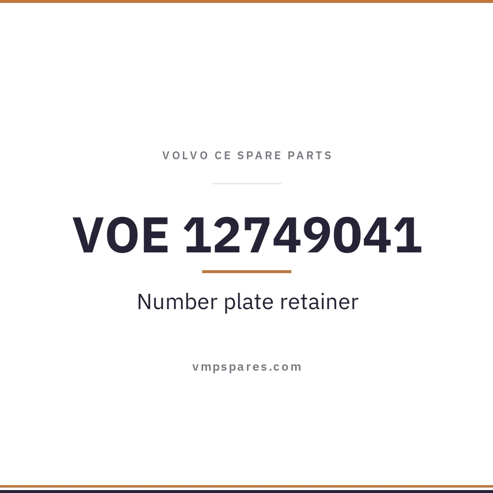 VOE 12749041 – Number plate retainer