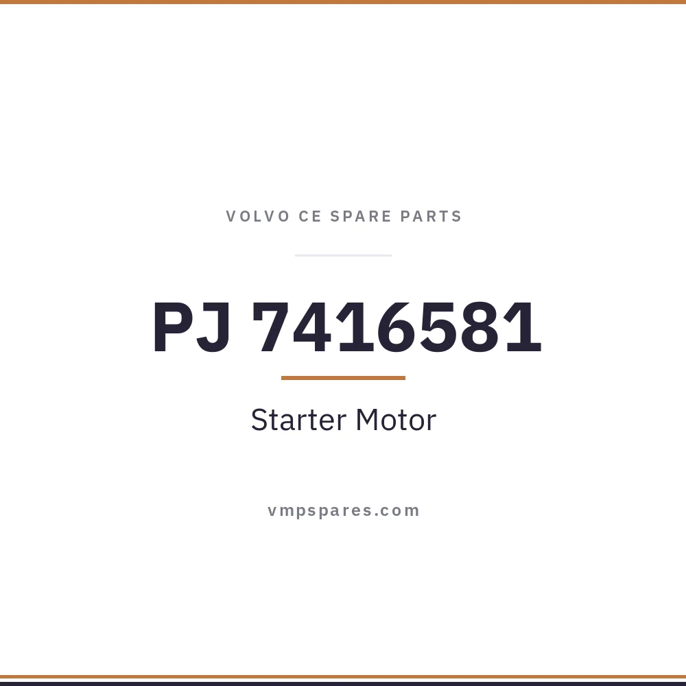 PJ 7416581 – Starter Motor