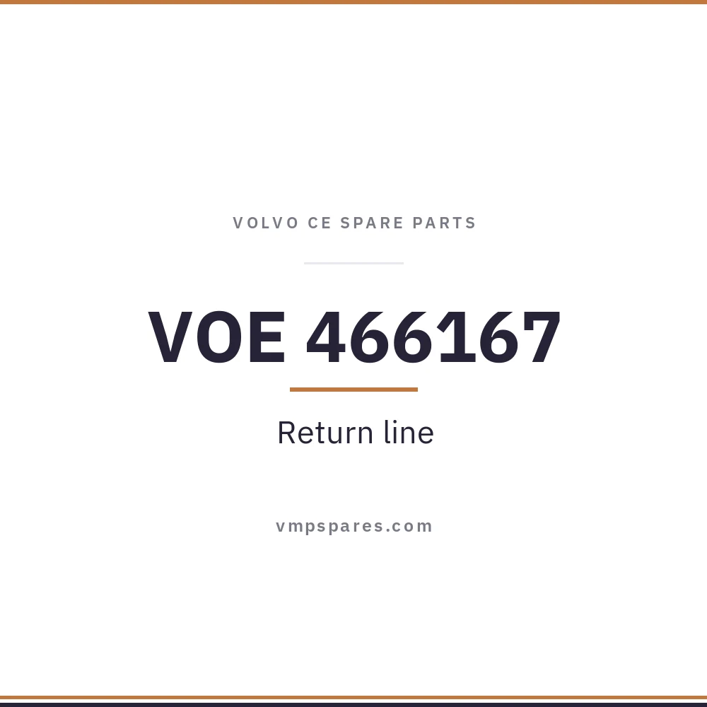 VOE 466167 – Return line